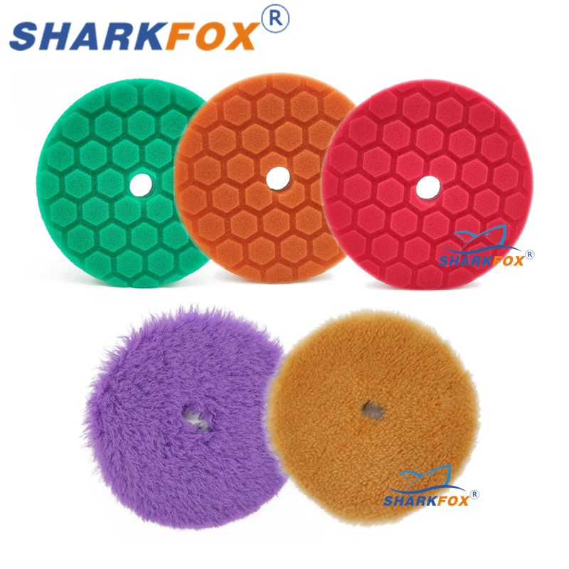 Polish Pad Set Buffer - Sharkfox 5 قطع/مجموعة 5 بوصة (125