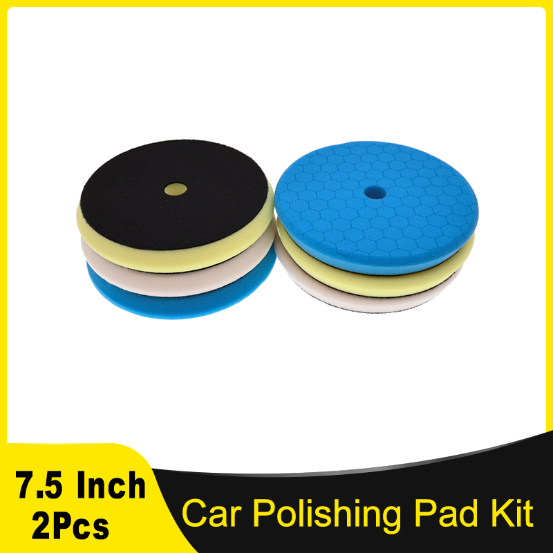 Polish Pad Set Buffer - طقم وسادات تلميع للسيارات مقاس 7.5