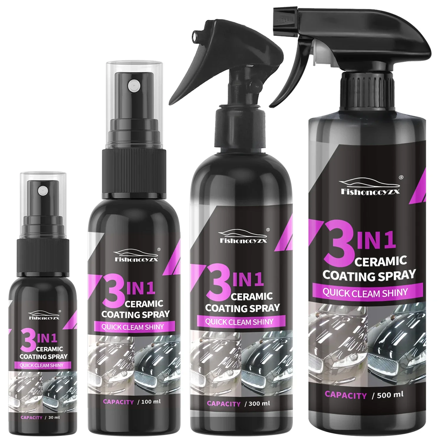 Car Wax Ceramic Coating - رذاذ طلاء سيراميك للسيارات 3 في