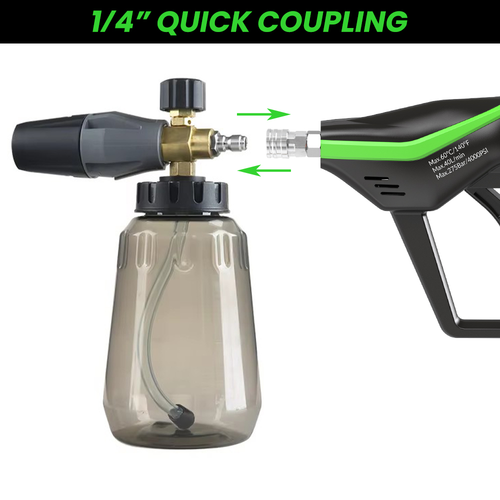 ملحقات غسالة الضغط العالي: مسد - مراجعة Pressure Washer Foam Gun وسعره