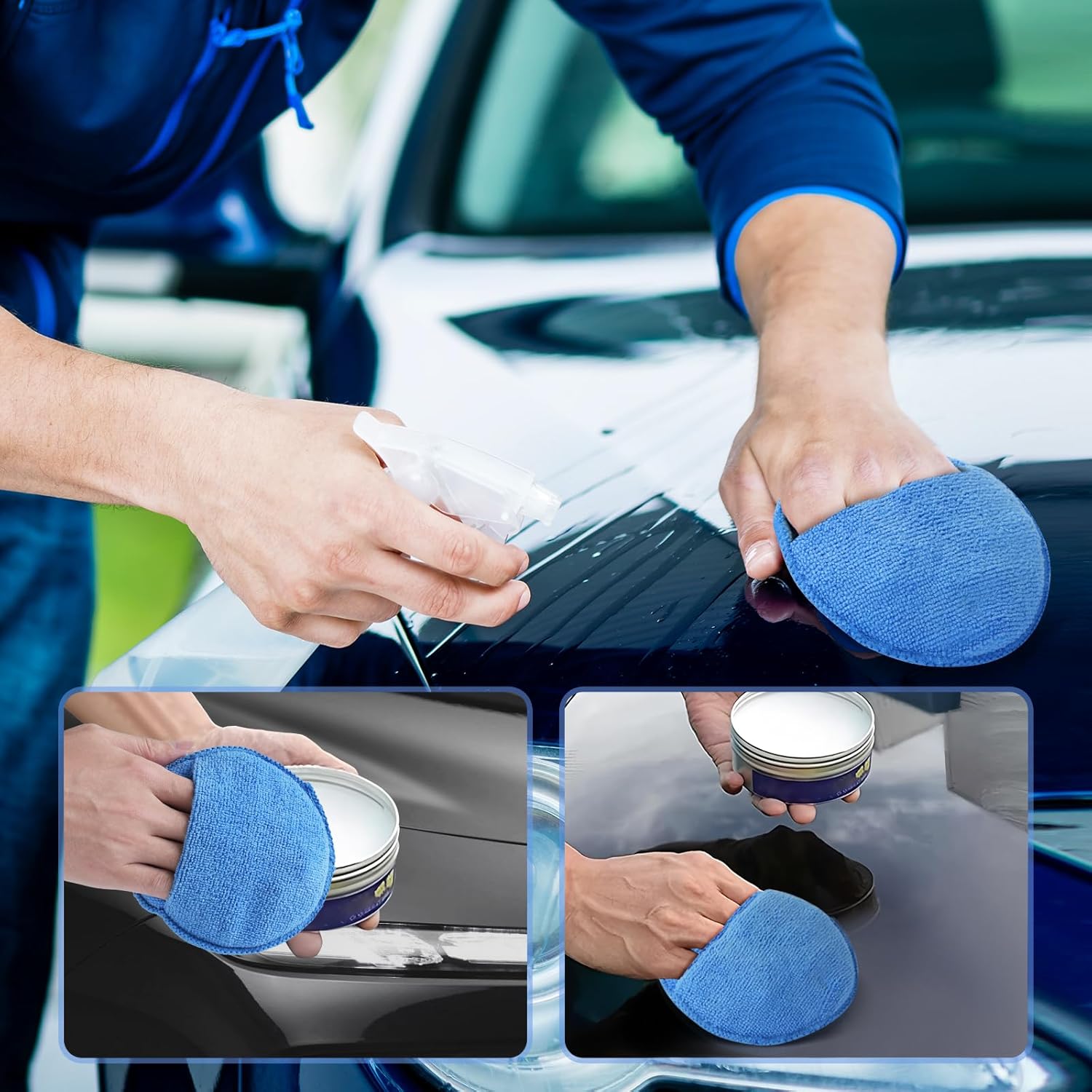 فرشاة إسفنجية لتنظيف السيارات، - مراجعة Wax Applicator Pad وسعره